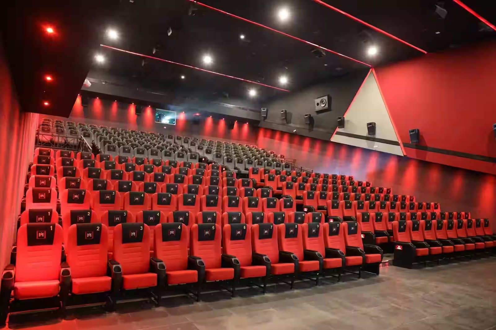 Close-up view of Brandwave Furniture multiplex cinema chair build quality